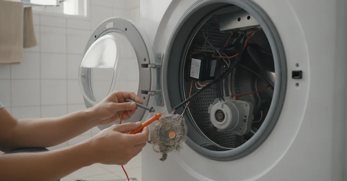 Máquina de lavar que não centrifuga: 5 causas comuns e soluções para não trocar a peça inteira